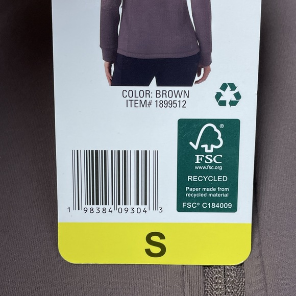 32 Degrees Women's S Activewear Sweatshirt Brown H0380 - Picture 5 of 7